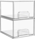 Small Stackable Storage Drawers – Clear Acrylic Organizer for Bathroom & Kitchen