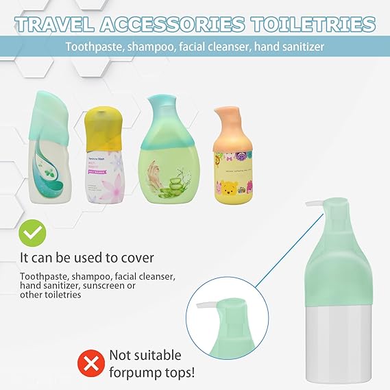 Silicone Bottle Covers – Leak Proof Travel Essentials for Toiletries