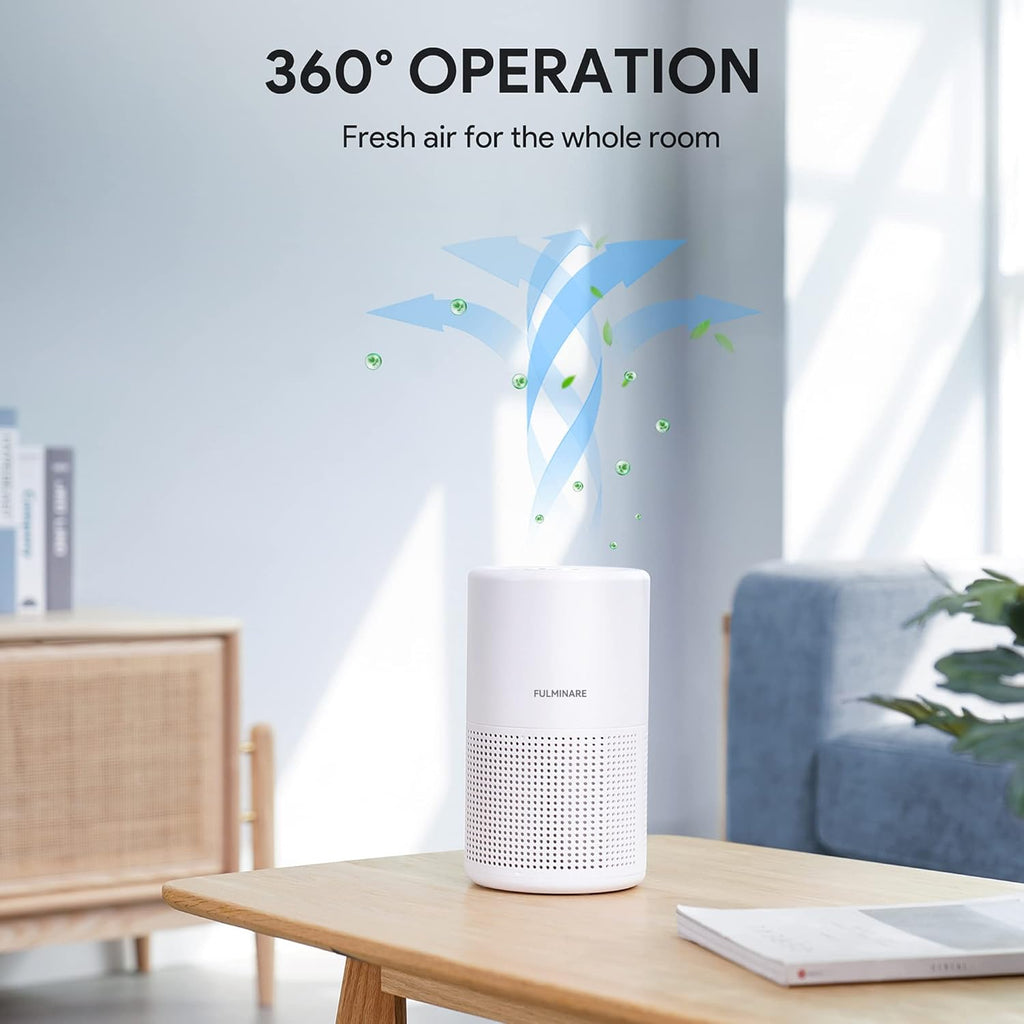 Air Purifier for Bedroom – H13 True HEPA Filter Quiet Air Cleaner with Night Light, Portable Air Purifier for Home, Office & Living Room