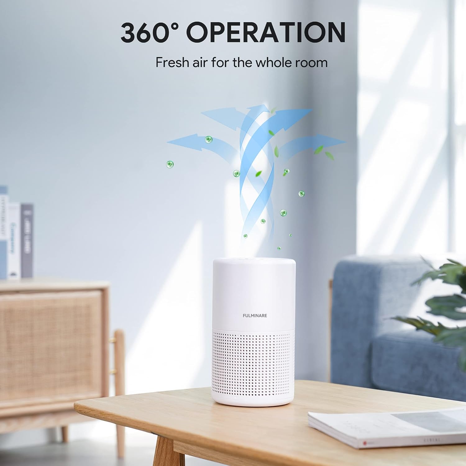 Air Purifier for Bedroom – H13 True HEPA Filter Quiet Air Cleaner with Night Light, Portable Air Purifier for Home, Office & Living Room