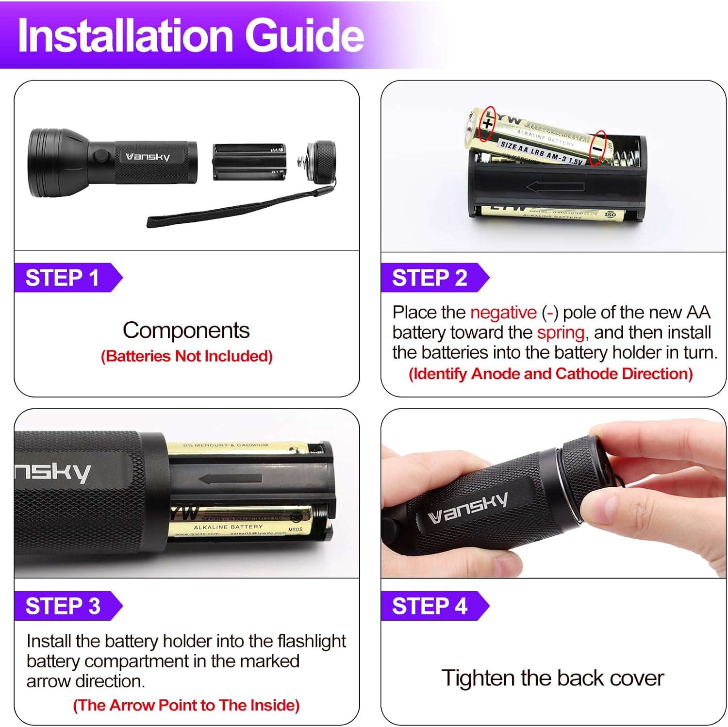 UV Blacklight Flashlight – 51 LED Pet Urine & Stain Detector