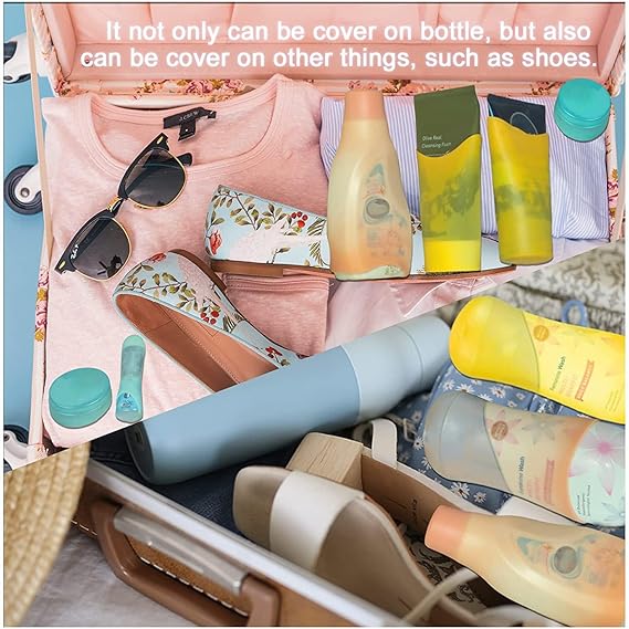 Silicone Bottle Covers – Leak Proof Travel Essentials for Toiletries