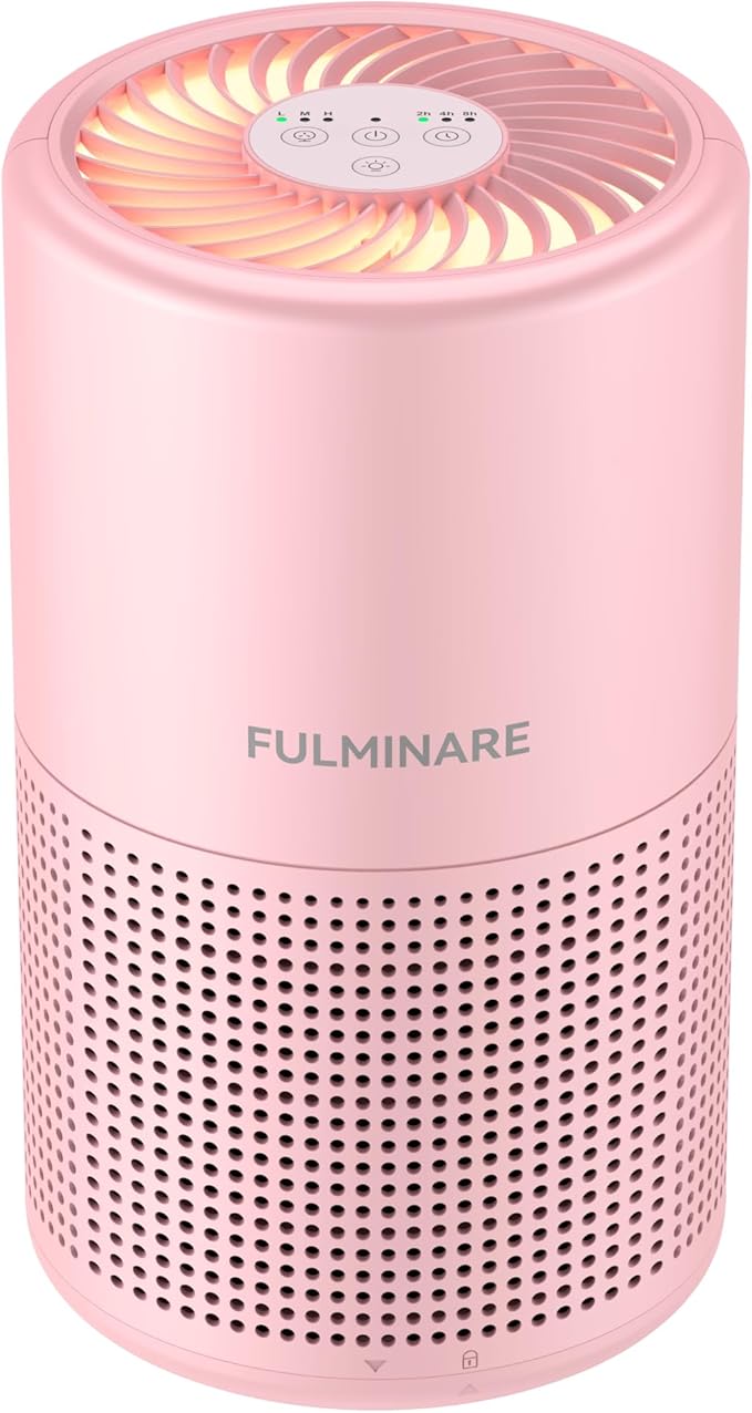 Air Purifier for Bedroom – H13 True HEPA Filter Quiet Air Cleaner with Night Light, Portable Air Purifier for Home, Office & Living Room