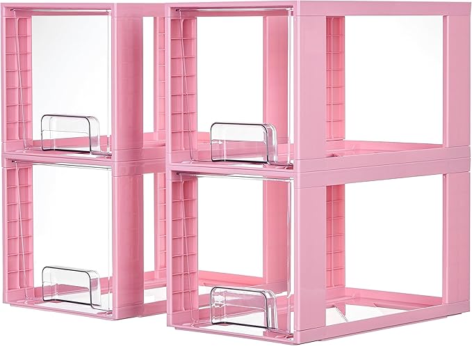 Stackable Storage Drawers – Clear Acrylic Organizer for Kitchen, Bathroom & Closet