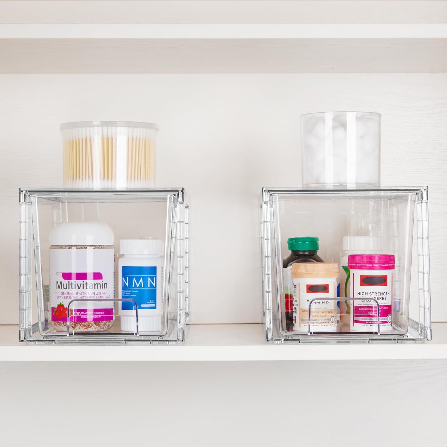 Stackable Storage Drawers – Clear Acrylic Organizer for Kitchen, Bathroom & Closet