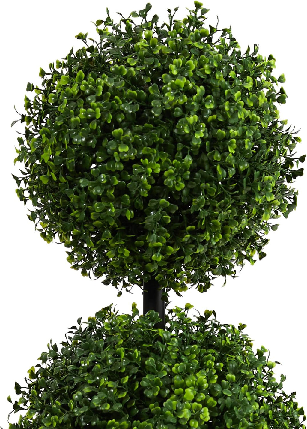 36" Artificial Boxwood Topiary Tree – Triple Ball Faux Plant Indoor/Outdoor