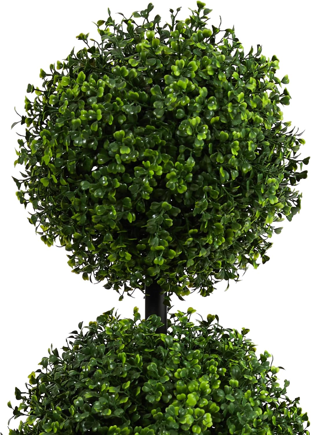 36" Artificial Boxwood Topiary Tree – Triple Ball Faux Plant Indoor/Outdoor
