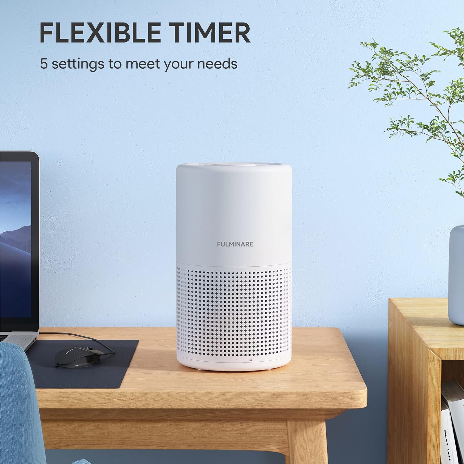 Air Purifier for Bedroom – H13 True HEPA Filter Quiet Air Cleaner with Night Light, Portable Air Purifier for Home, Office & Living Room