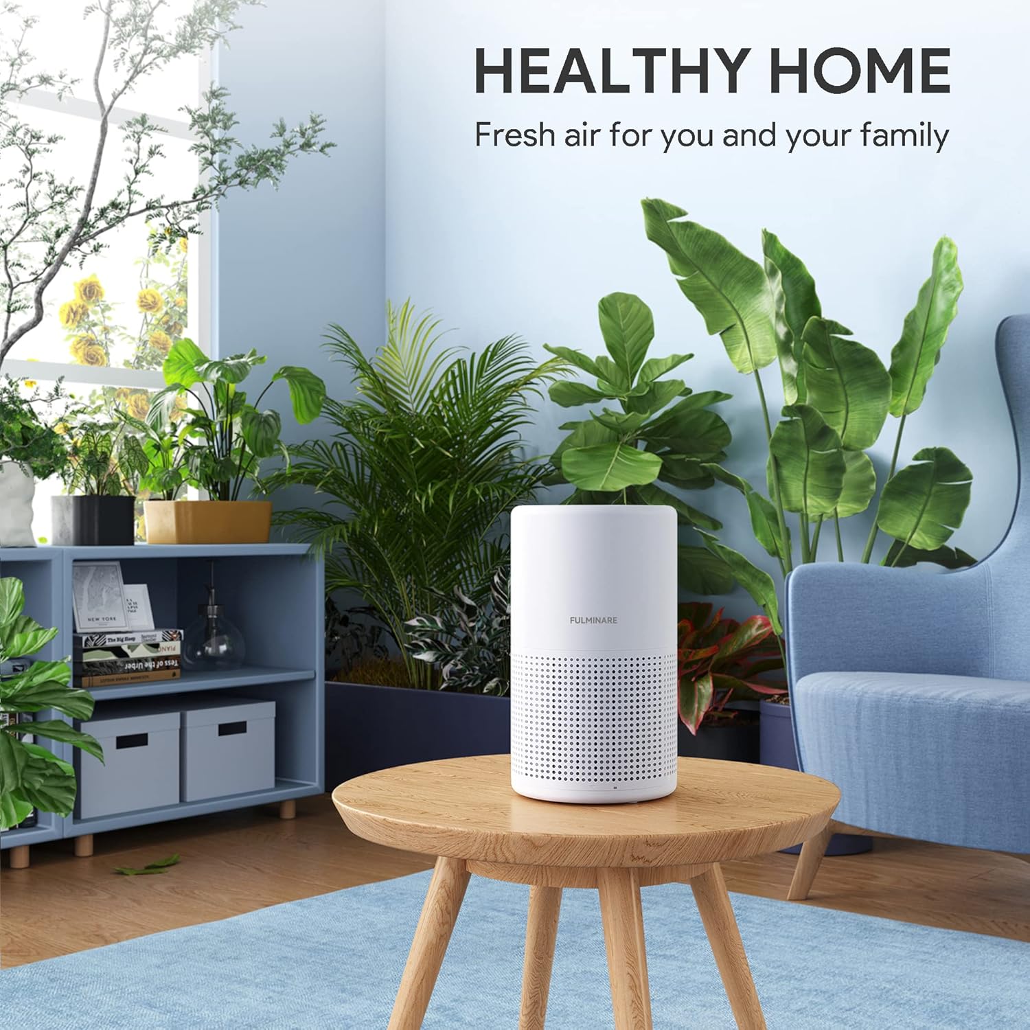 Air Purifier for Bedroom – H13 True HEPA Filter Quiet Air Cleaner with Night Light, Portable Air Purifier for Home, Office & Living Room