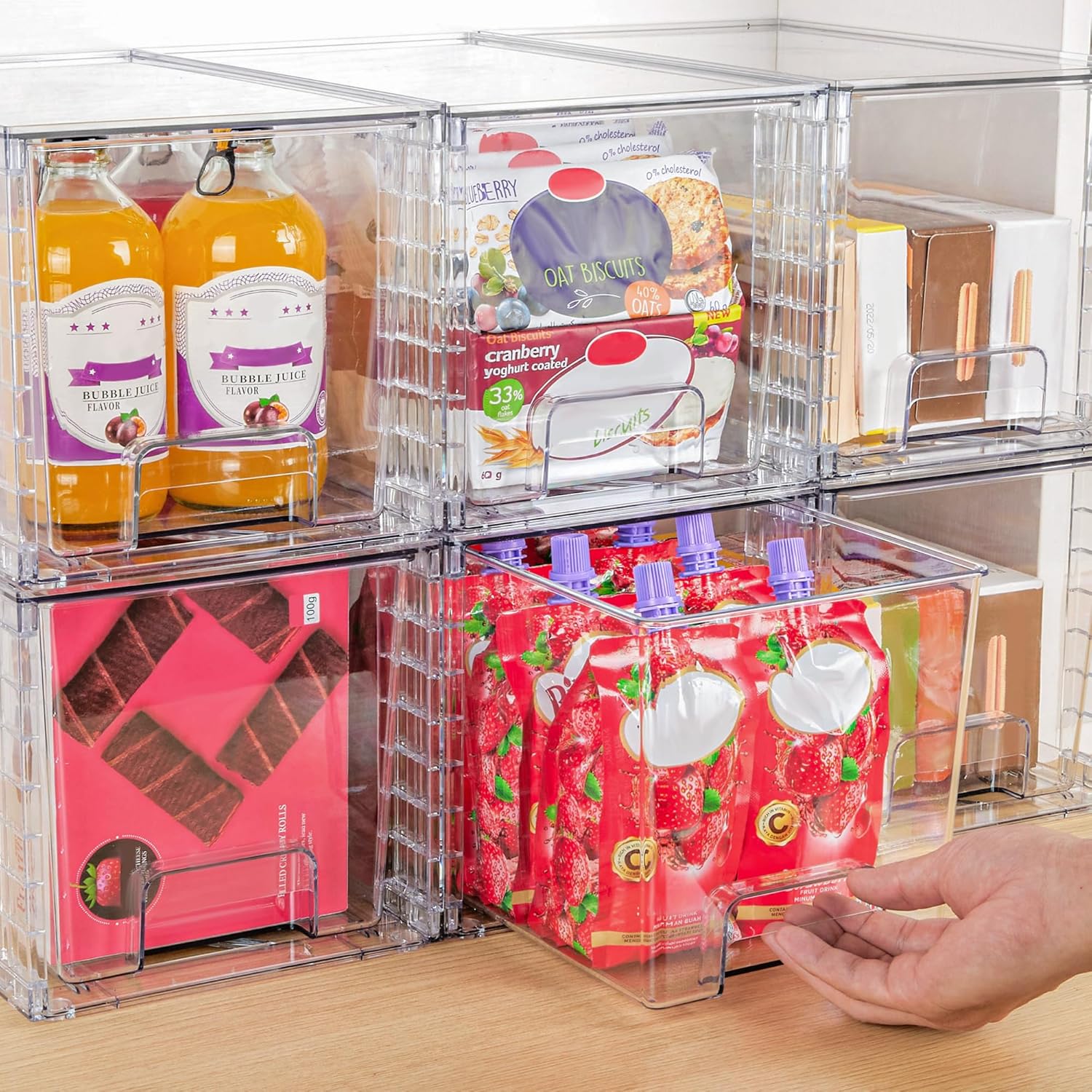 Stackable Storage Drawers – Clear Acrylic Organizer for Kitchen, Bathroom & Closet