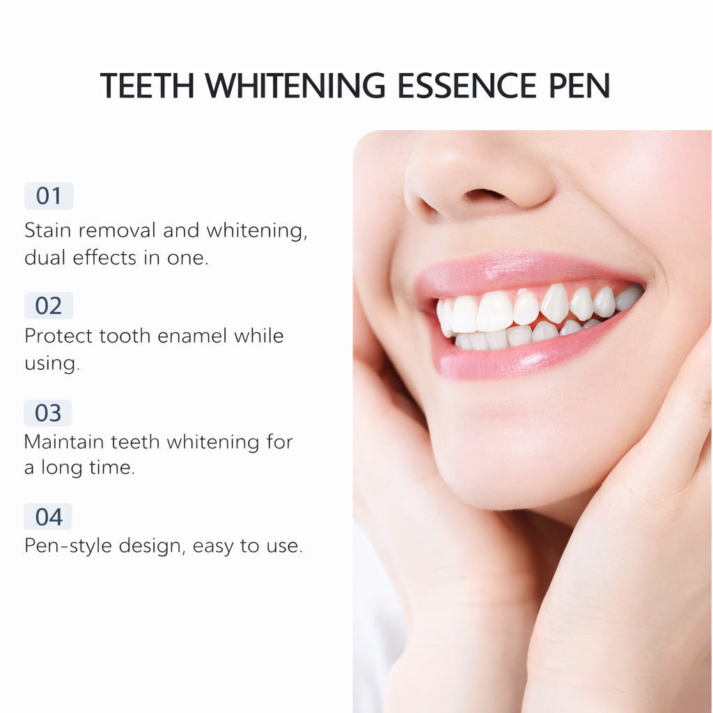 Teeth Whitening Essence Pen – Plaque & Tartar Remover for Fresh Breath and Oral Care