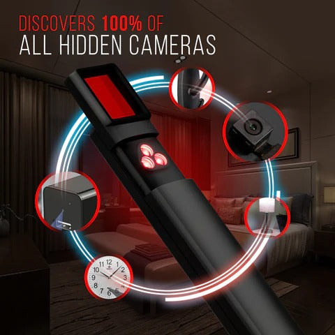 Hidden Camera Detector with RF Signal & GPS Tracker Detection – Portable Privacy Protection Device