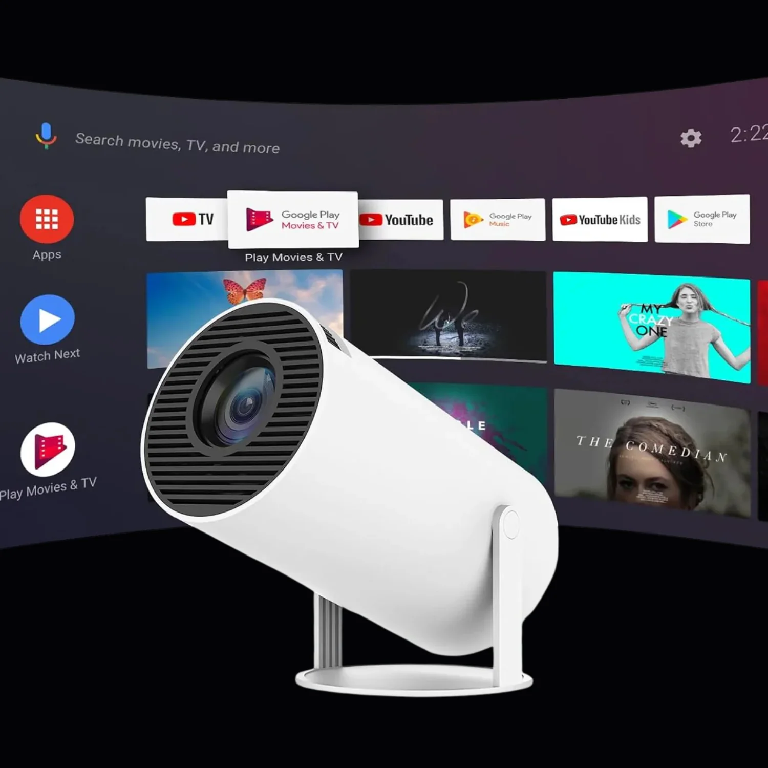 4K HD Smart Projector with Smart Streaming | Flash Sale