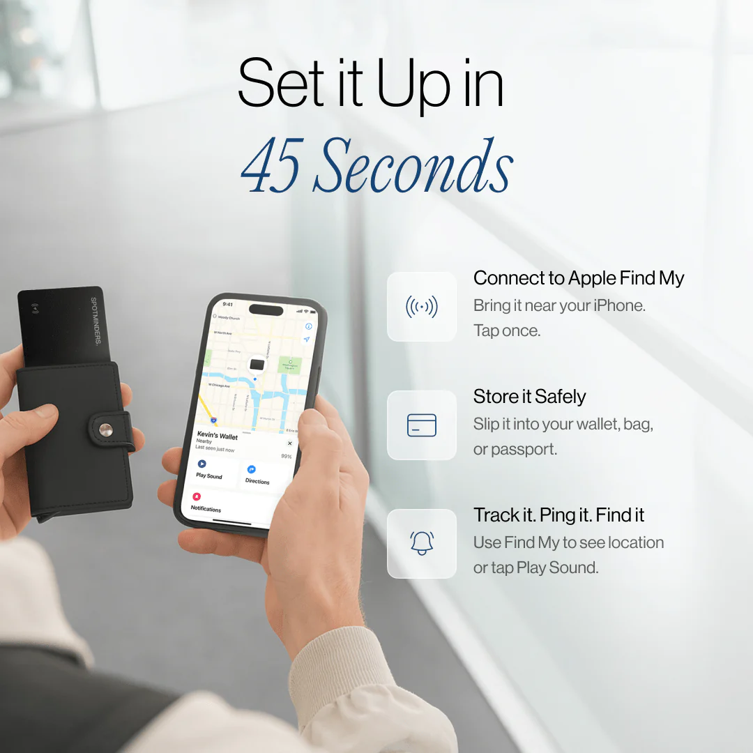 Wallet Tracking Card – Slim Bluetooth Locator
