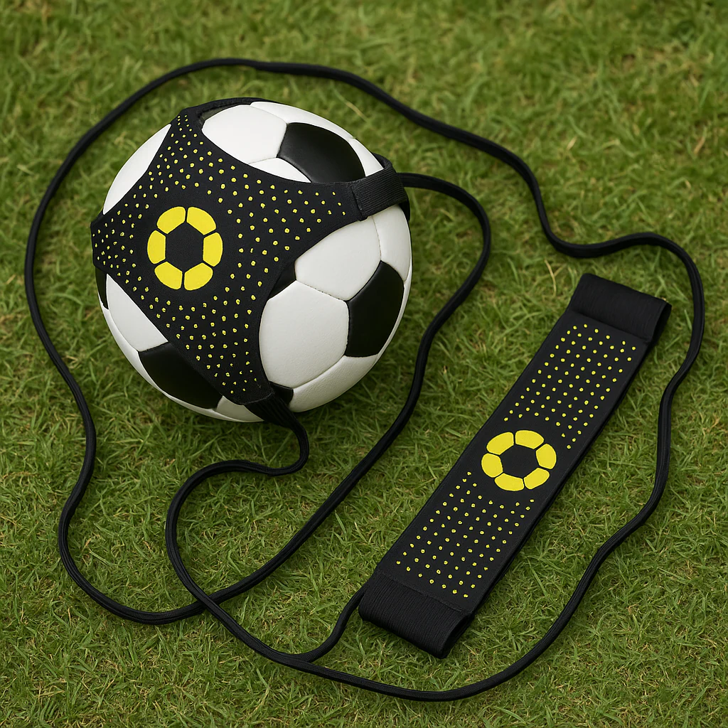 Solo Soccer Kick Trainer Belt – Adjustable Elastic Football Juggle & Ball Control Training Aid