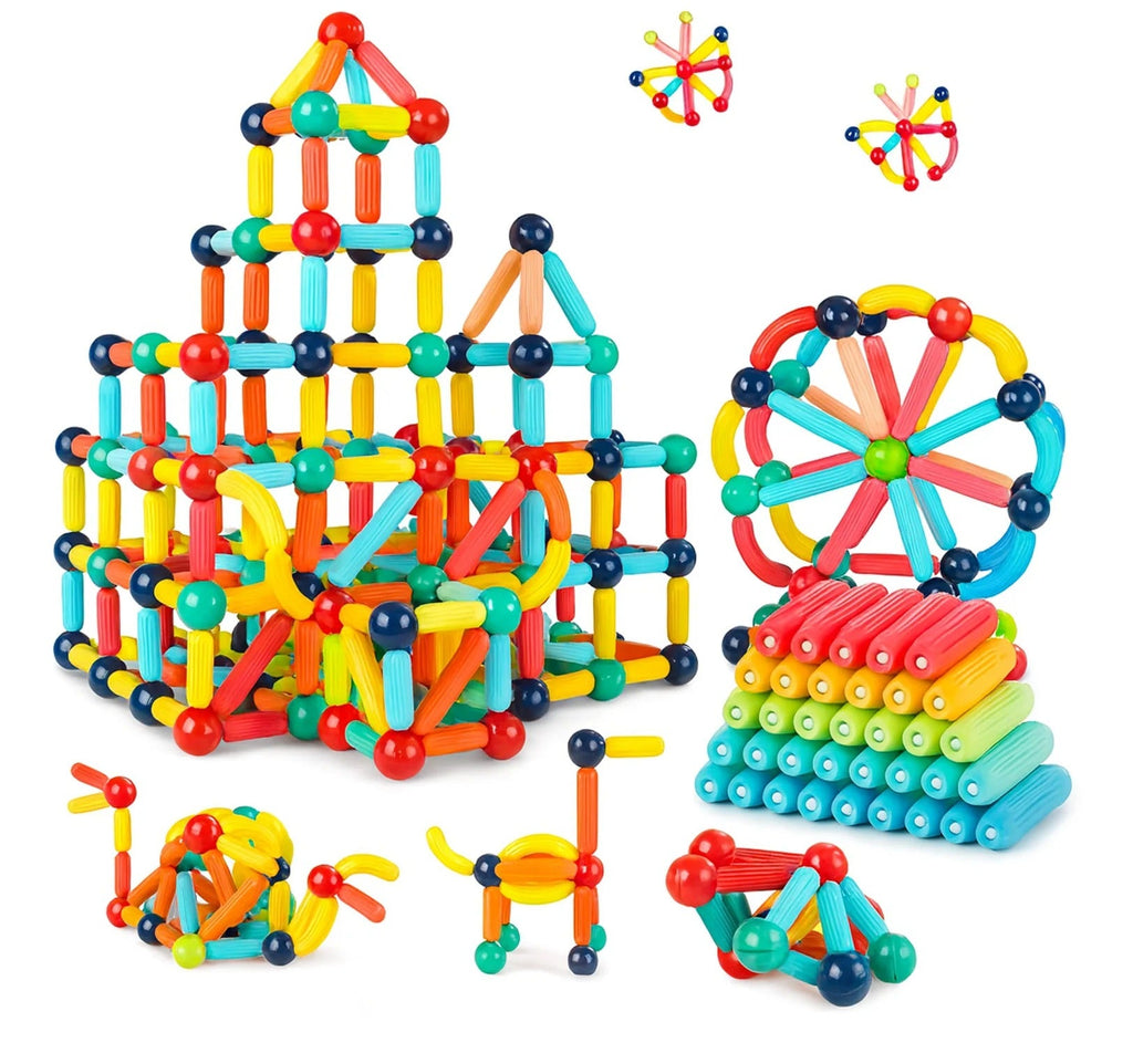 Magnetic Constructor Stick Blocks – Educational STEM Building Toy for Kids