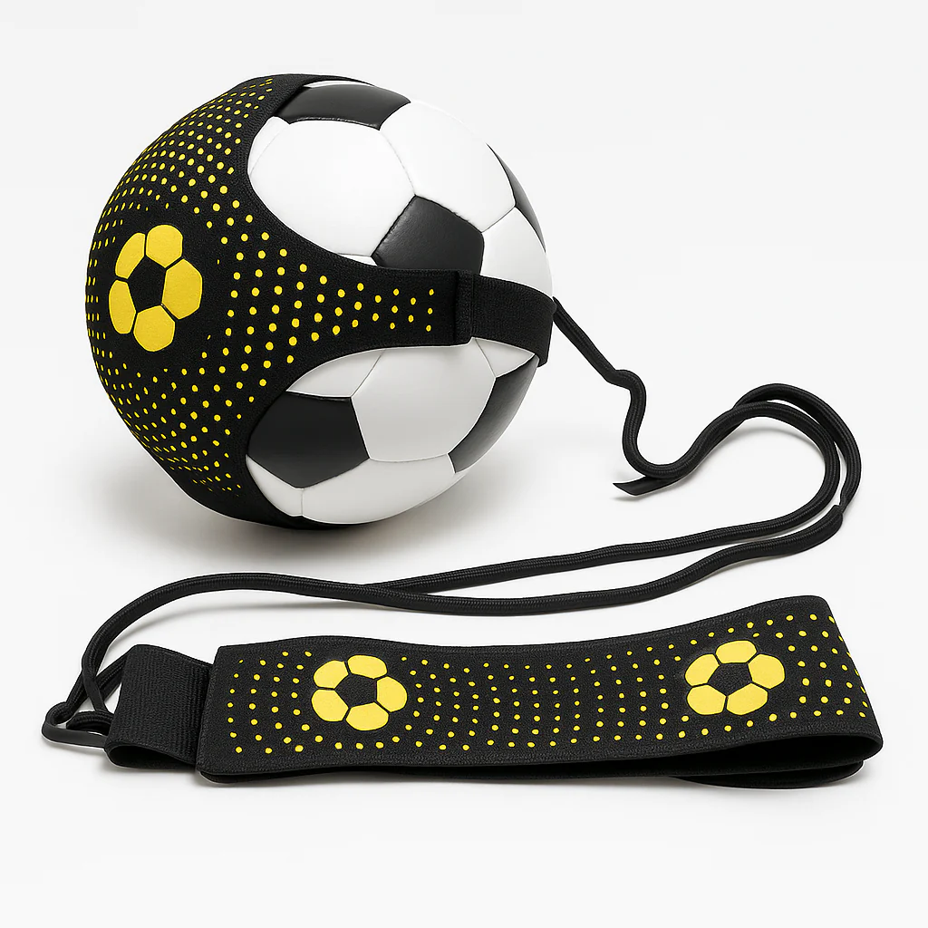 Solo Soccer Kick Trainer Belt – Adjustable Elastic Football Juggle & Ball Control Training Aid
