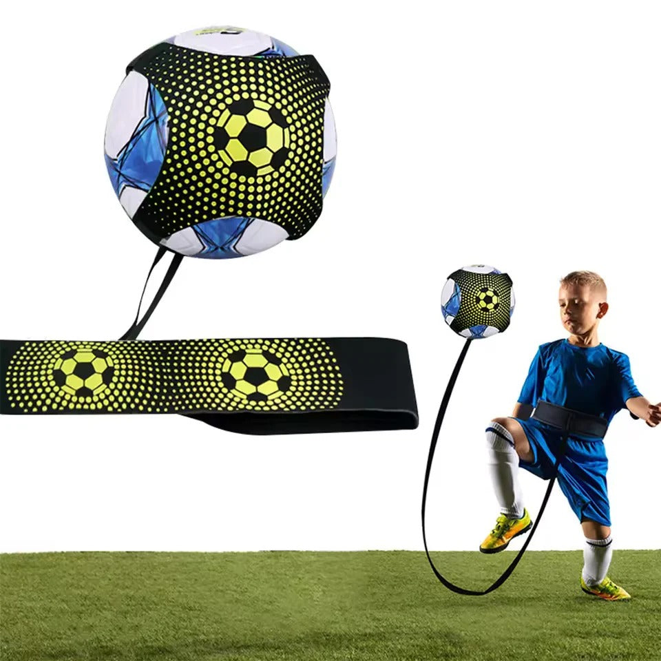 Solo Soccer Kick Trainer Belt – Adjustable Elastic Football Juggle & Ball Control Training Aid