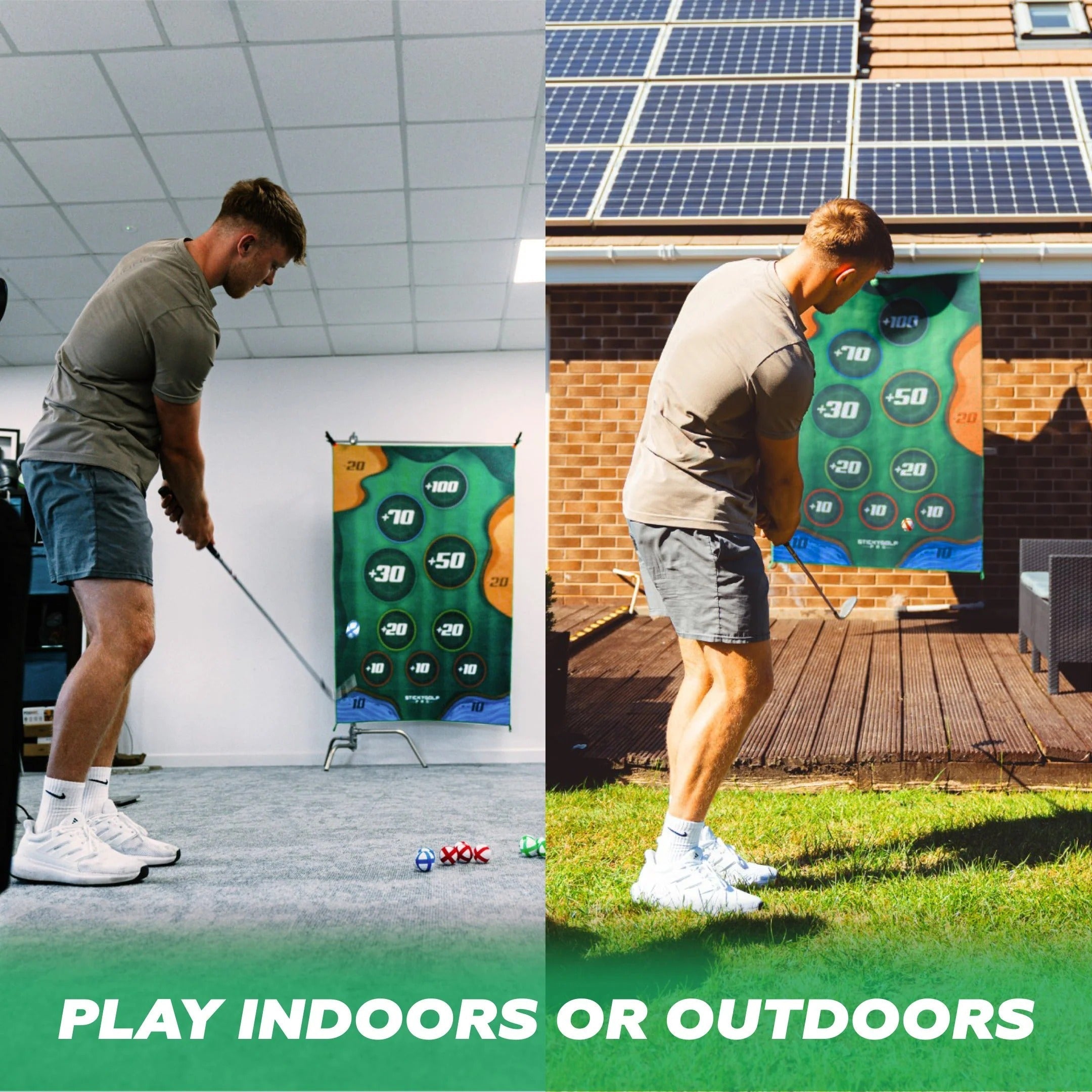 Backyard Golf Chipping Game Set – Indoor & Outdoor Sticky Ball Target Game for Family & Friends