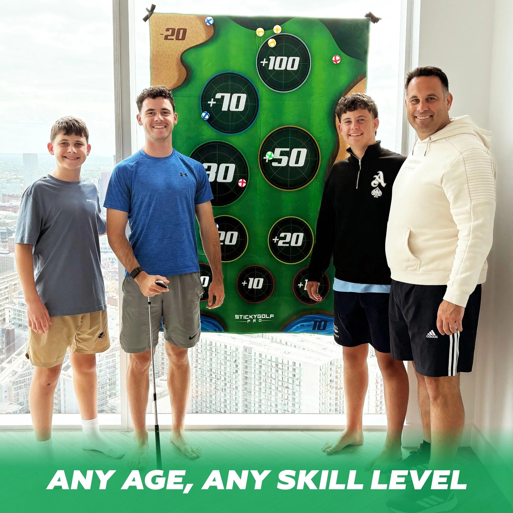 Backyard Golf Chipping Game Set – Indoor & Outdoor Sticky Ball Target Game for Family & Friends