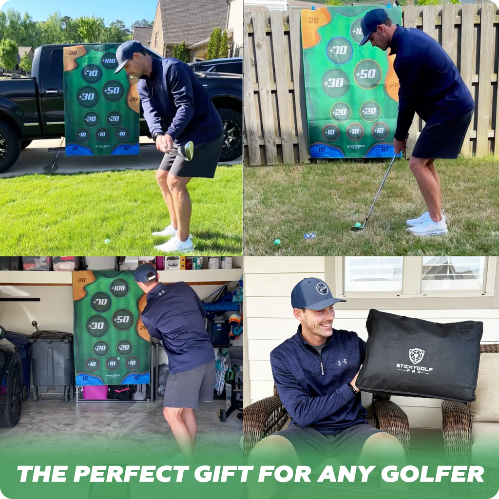 Backyard Golf Chipping Game Set – Indoor & Outdoor Sticky Ball Target Game for Family & Friends