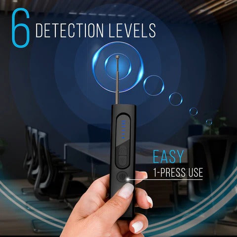 Hidden Camera Detector with RF Signal & GPS Tracker Detection – Portable Privacy Protection Device